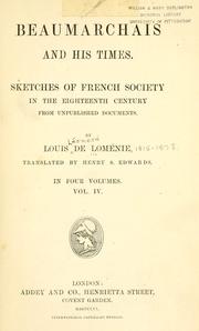 Cover of Beaumarchais and his times by Louis Léonard de Loménie