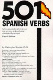 Cover of 501 Spanish Verbs by Christopher Kendris