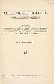 Front cover of Allgemeine Biologie by Karl Chun