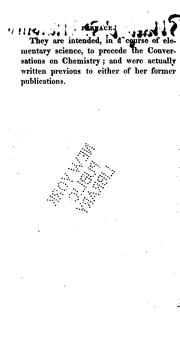 Cover of Conversations on Natural Philosophy: In which the Elements of that Science are Familiarly .. by Jane Haldimand Marcet