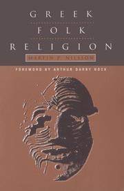 Cover of Greek folk religion by Nilsson, Martin P.