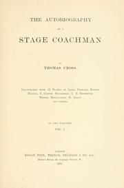 Front cover of The autobiography of a stage coachman by T. Cross