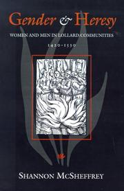 Front cover of Gender and heresy by Shannon McSheffrey