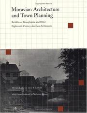 Front cover of Moravian architecture and town planning by William J. Murtagh