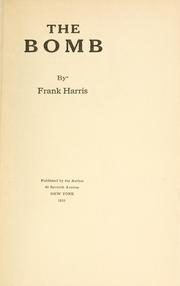 Cover of The bomb by Frank Harris