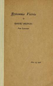 Cover of Britannia victrix by Robert Seymour Bridges