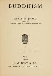 Cover of Buddhism by Annie H. Small