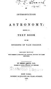 Cover of An Introduction to Astronomy by Denison Olmsted