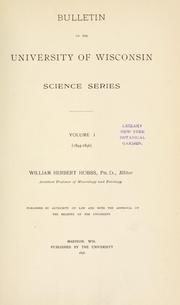 Front cover of Bulletin of the University of Wisconsin. by Unknown