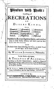 Front cover of Pleasure with profit by William Leybourn