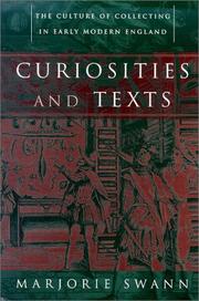 Front cover of Curiosities and texts by Marjorie Swann