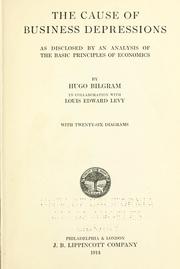 Front cover of The cause of business depressions as disclosed by an analysis of the basic principles of economics by Hugo Bilgram