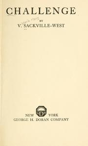 Cover of Challenge by Vita Sackville-West