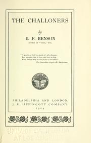 Cover of The Challoners by E. F. Benson