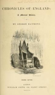 Front cover of Chronicles of England by George Raymond