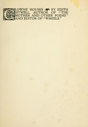Cover of Clowns' houses by Edith Sitwell