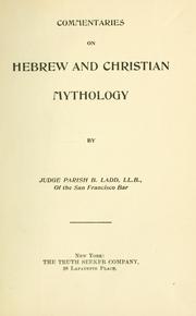 Front cover of Commentaries on Hebrew and Christian mythology by Parish B. Ladd