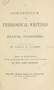 Front cover of A compendium of the theological writings of Emanuel Swedenborg by Samuel M. Warren
