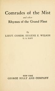 Front cover of Comrades of the mist by Eugene Edward Wilson