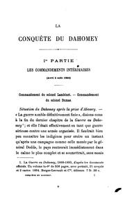 Front cover of La guerre au Dahomey 1888-1893, 1893-1894 by Édouard Edmond Aublet