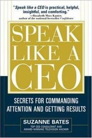 Cover of Speak Like a CEO by Suzanne Bates