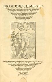 Cover of Croniche by Giovanni Villani