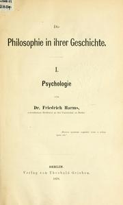 Front cover of Die Philosophie in ihrer Geschichte by Harms, Friedrich