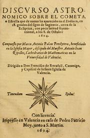 Front cover of Discvrso astro nomico sobre el cometa by Marco Antonio Palau