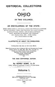 Front cover of Historical Collections of Ohio by Henry Howe