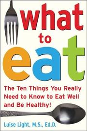Cover of What to eat by Luise Light