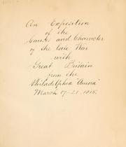 Front cover of An exposition of the causes and character of the late war with Great Britain by Dallas, Alexander James