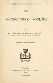 Front cover of The foundations of zoölogy by Brooks, William Keith