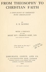 Front cover of From theosophy to Christian faith by E. R. McNeile