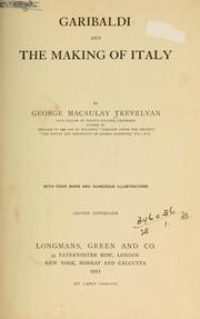 Front cover of Garibaldi and the making of Italy by George Macaulay Trevelyan