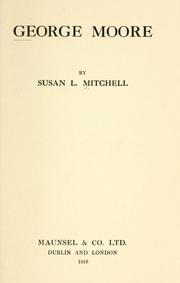 Cover of George Moore by Mitchell, Susan L.