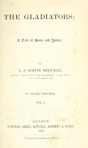 Cover of The gladiators by G. J. Whyte-Melville