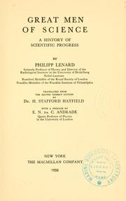 Front cover of Grosse Naturforscher by Philipp Eduard Anton Lenard