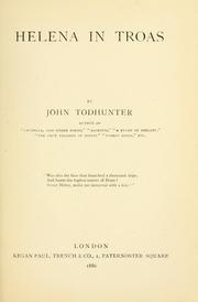 Cover of Helena in Troas by John Todhunter