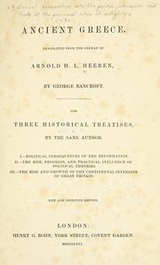 Cover of Historical researches into the politics, intercourse, and trade of the principal nations of antiquity by A. H. L. Heeren