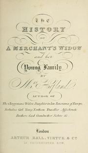 Cover of The history of a clergyman's widow and her young family by Barbara Wreaks Hoole Hofland