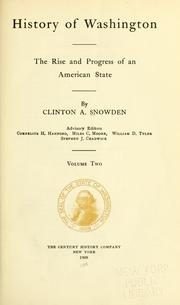 Front cover of History of Washington by Snowden, Clinton A.