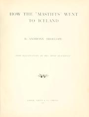 Front cover of How the "Mastiffs" went to Iceland by Anthony Trollope