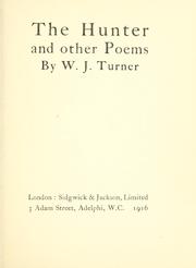 Front cover of The hunter and other poems by W. J. Turner
