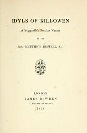 Front cover of Idyls of Killowen by Russell, Matthew