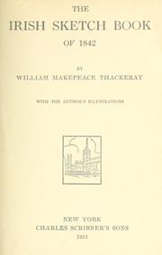 Front cover of The Irish sketch book of 1842 by William Makepeace Thackeray