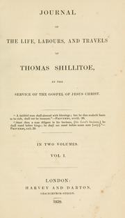 Front cover of Journal of the life, labours, and travels of Thomas Shillitoe in the service of the Gospel of Jesus Christ by Thomas Shillitoe