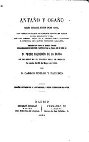 Front cover of Antaño y Ogaño by Carlos Coello y Pacheco