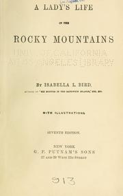 Cover of A lady's life in the Rocky Mountains by Isabella L. Bird
