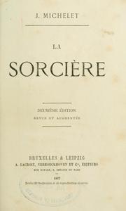 Cover of La sorcière by Jules Michelet