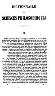 Front cover of Dictionnaire Des Sciences Philosophiques by Adolphe Franck